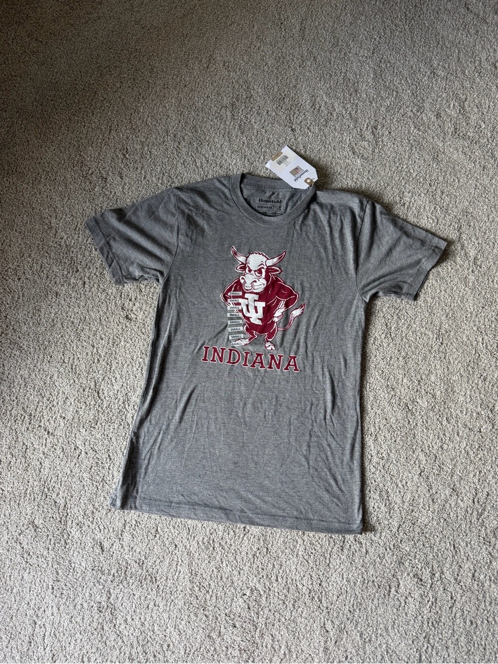 Indiana Short-Sleeve Gray Graphic Tee